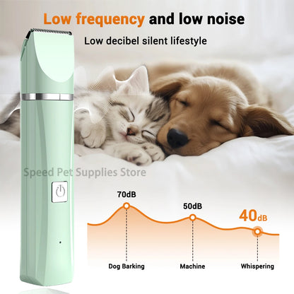 Professional Pet Grooming Kit - 4-in-1 Electric Clipper & Trimmer Set