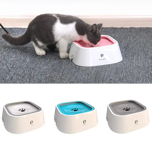 New Pet Floating Bowl Cat Dog Cleanly Drinking No Wet Mouth Anti Spill Removable Easy To Cleaning Keeps Dust Away Pet Products