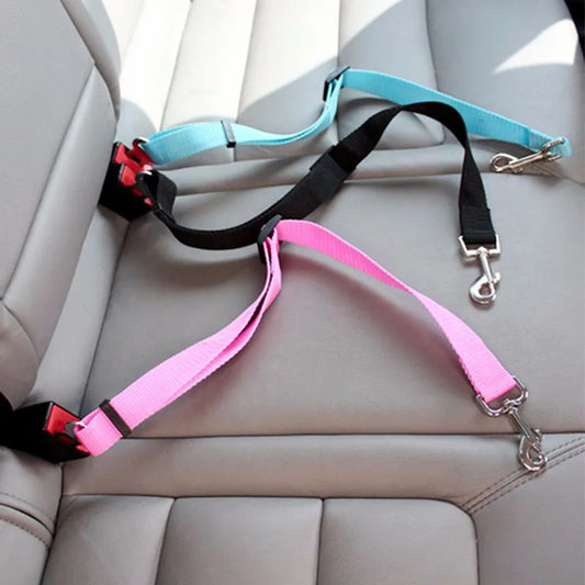 Pet Car Seat Belt Harness – Adjustable Safety Restraint for Dogs &amp; Cats